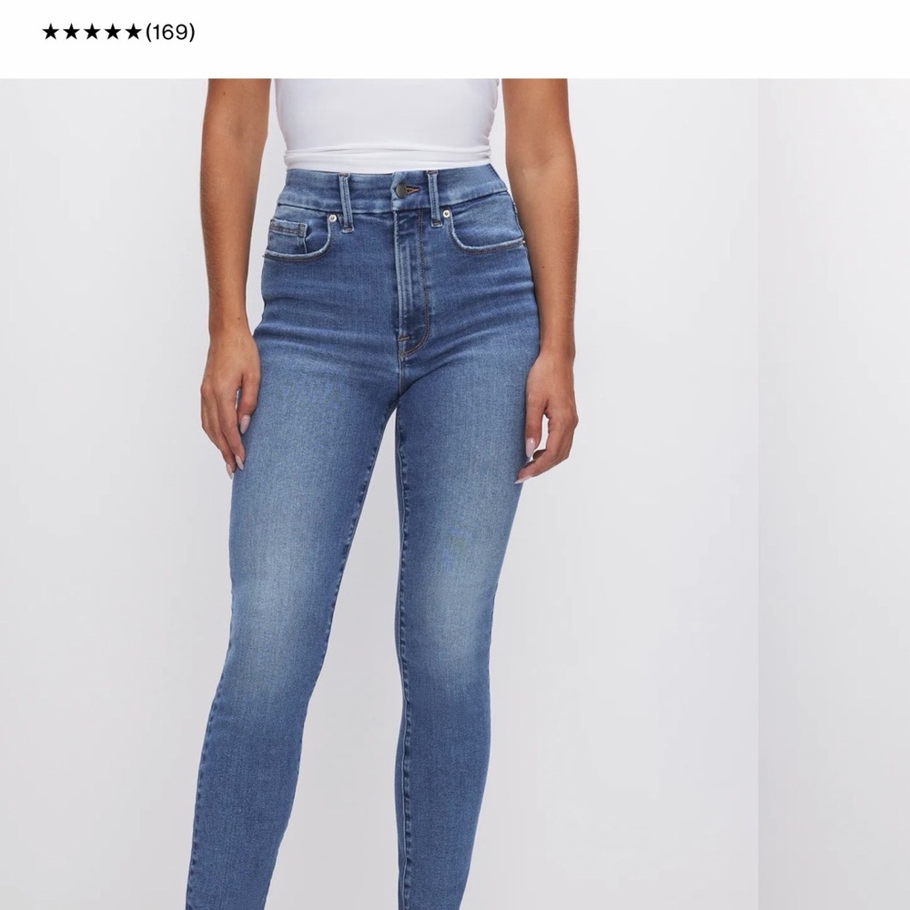 Good American High Rise Blue Jeans